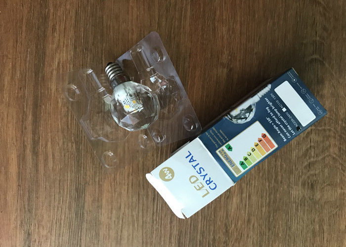 Clear Globe Crystal Led Candle E14 Ac220v 350lm With 50000 Hours Lifespan