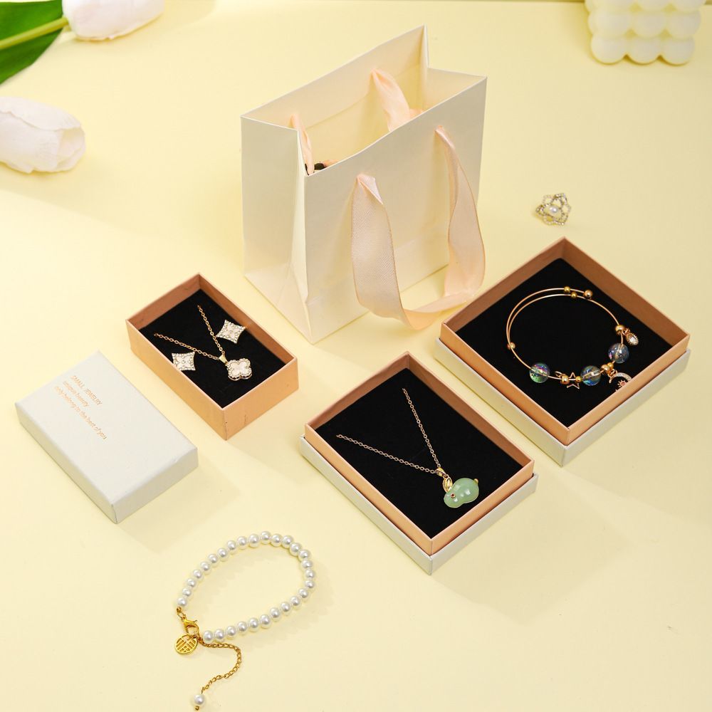 Black Foam Insert Luxury Jewelry Paper Packaging Gift Box