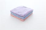 20x40cm purple color microfiber microfibre plush coral fleece towel