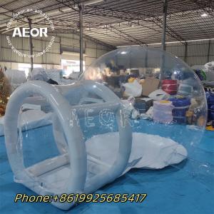 Quality High Quality Large Popup Clear Resort Villa Dome Hotel Bubble Bounce House Inflatable Balloon Tent 3Rooms For Sale wholesale