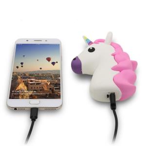 Quality Cartoon 5V1A 2600mAh Unicorn Charging Power Bank MSDS wholesale