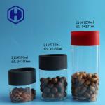 Custom Plastic Packaging Jar 13oz Flat Oval Tin Can Dry Fruit PET Storage