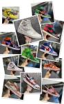 Custom Genuine Leather Sneaker Customized Low Top Men Basketball Shoes