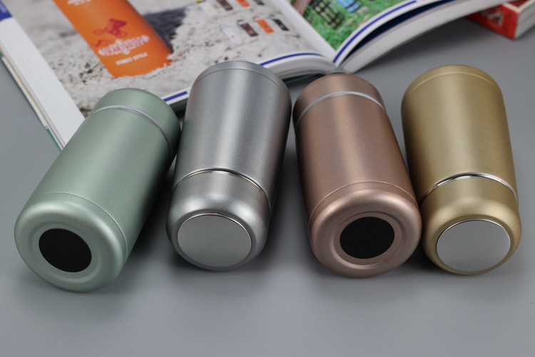 320ML Mini Cute Vacuum Flasks Stainless Steel Travel Drink Water Bottle Cups And Mugs,Gold