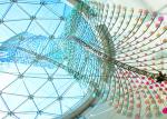 Color Change Cast Dichroic Laminated Glass Solid Structure