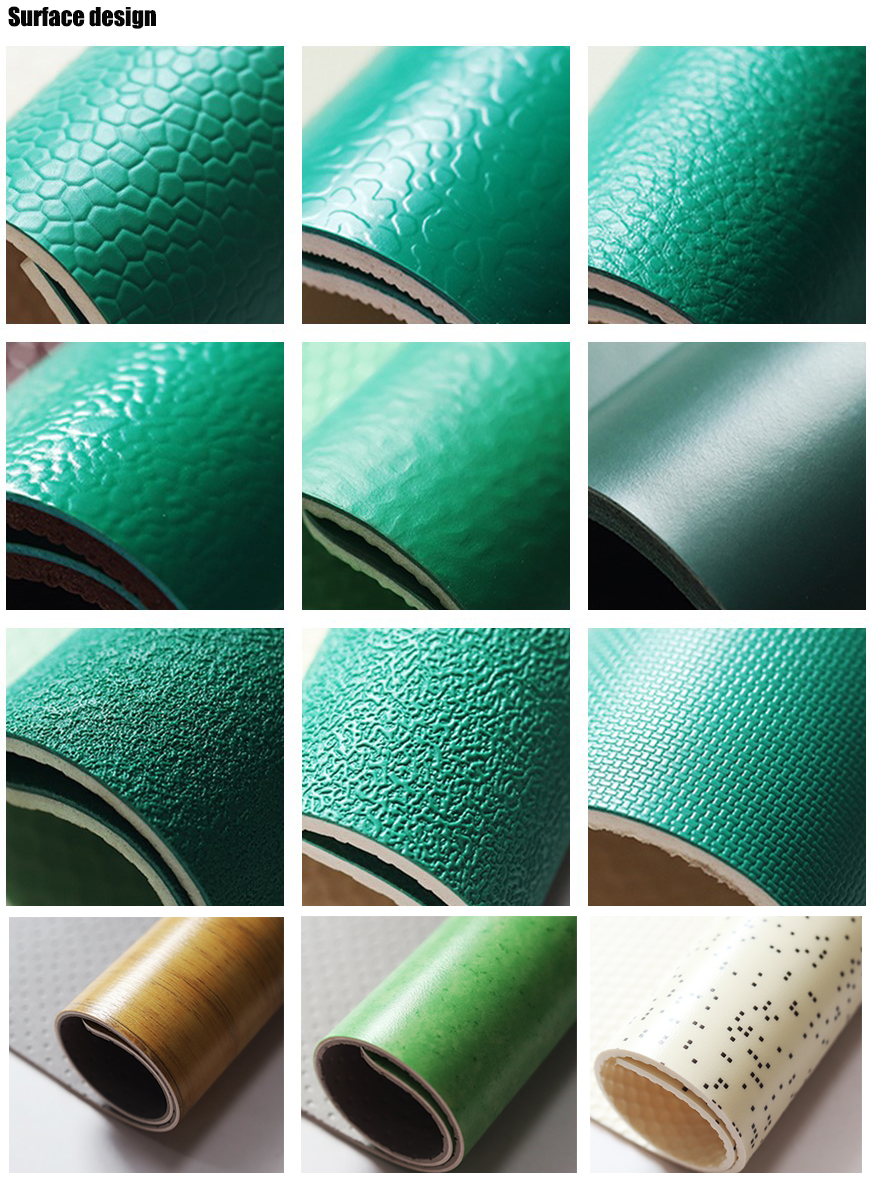 Rebound and Soundproof Relle Synthetic Plastic Vinyl Badminton Sports Court Flooring