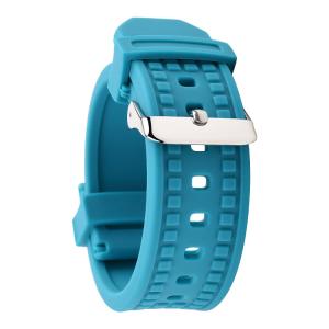 Quality SHX Blue Silicone Watch Straps 20mm With Square Holes wholesale