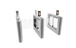 Theme Park Access Control Turnstiles White Speed Retractable Barrier Gate