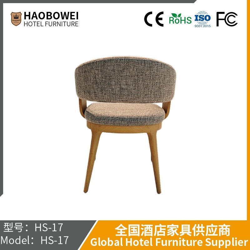Solid Wood Dining Chair Family Use Italian Nordic Dining Chair Cotton Linen Chair Simple Chair Cafe Lounge Chair Internet Red Chair