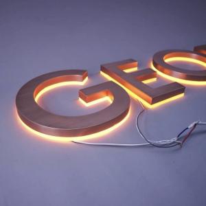 Quality Indoor and Outdoor Advertising Metal Business Sign with 50000 Hours Working Lifetime wholesale