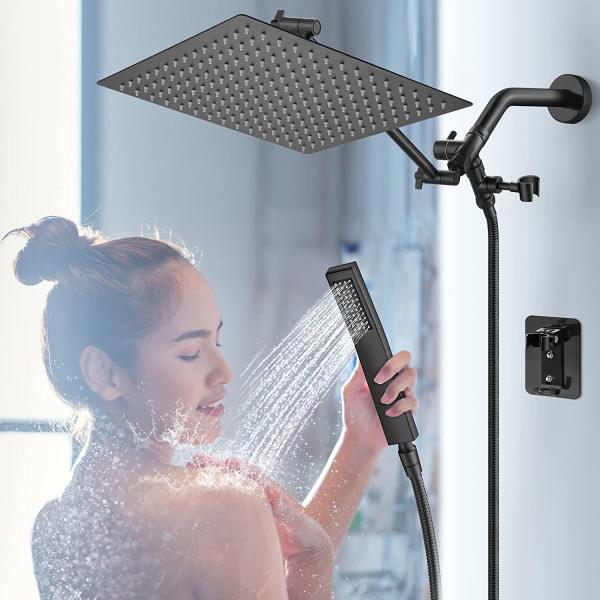 Bathroom shower cabin mixer 12 inch ceiling water saving flow 360 degrees