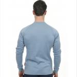 Light Blue Button FR Henley Shirt Working NFPA 2112 CAT 2 FR Shirt