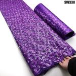 African Embroidered Lace Fabrics with Sequins Fabric Nigerian for Women Wedding