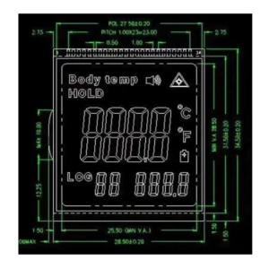Quality TN STN Segment LCD RYD2119TM-01 wholesale