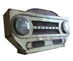 Industrial Upcycle Resin Vintage Blue Car Model Front Wall Light Polystyrene