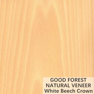Quality Natural White Beech Wood Veneer Crown Cut Customized Service wholesale