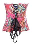 Chinese style floral bustier corset