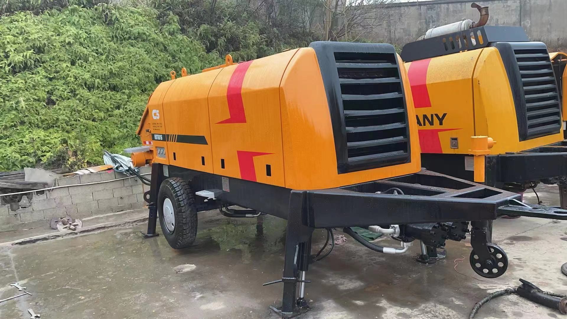 100-200m Refurbished Concrete Trailer Pump Trailer Line Pump 68000-7350kg