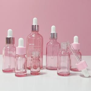 Quality 30ml 50ml 100ml Pink Cosmetic Dropper Bottle Hair Oil Dropper Bottle BPA Free wholesale