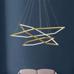 Nordic Living room Bedroom Gold Circle Vesanto Chandelier(WH-MI-179）