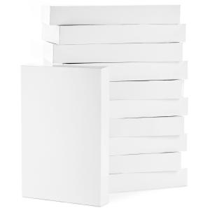 Quality 11x17 Inch Large White 12 Pack Rectangular Gift Box Embossing Debossing wholesale