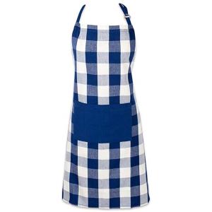 Quality Artist Painters Mens Cotton Apron Sublimation Printed Blue White Squares wholesale