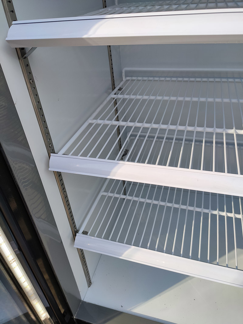 Air Cooling Upright Glass Door Freezer 360L -1260L Display Volume With Auto Defrost System