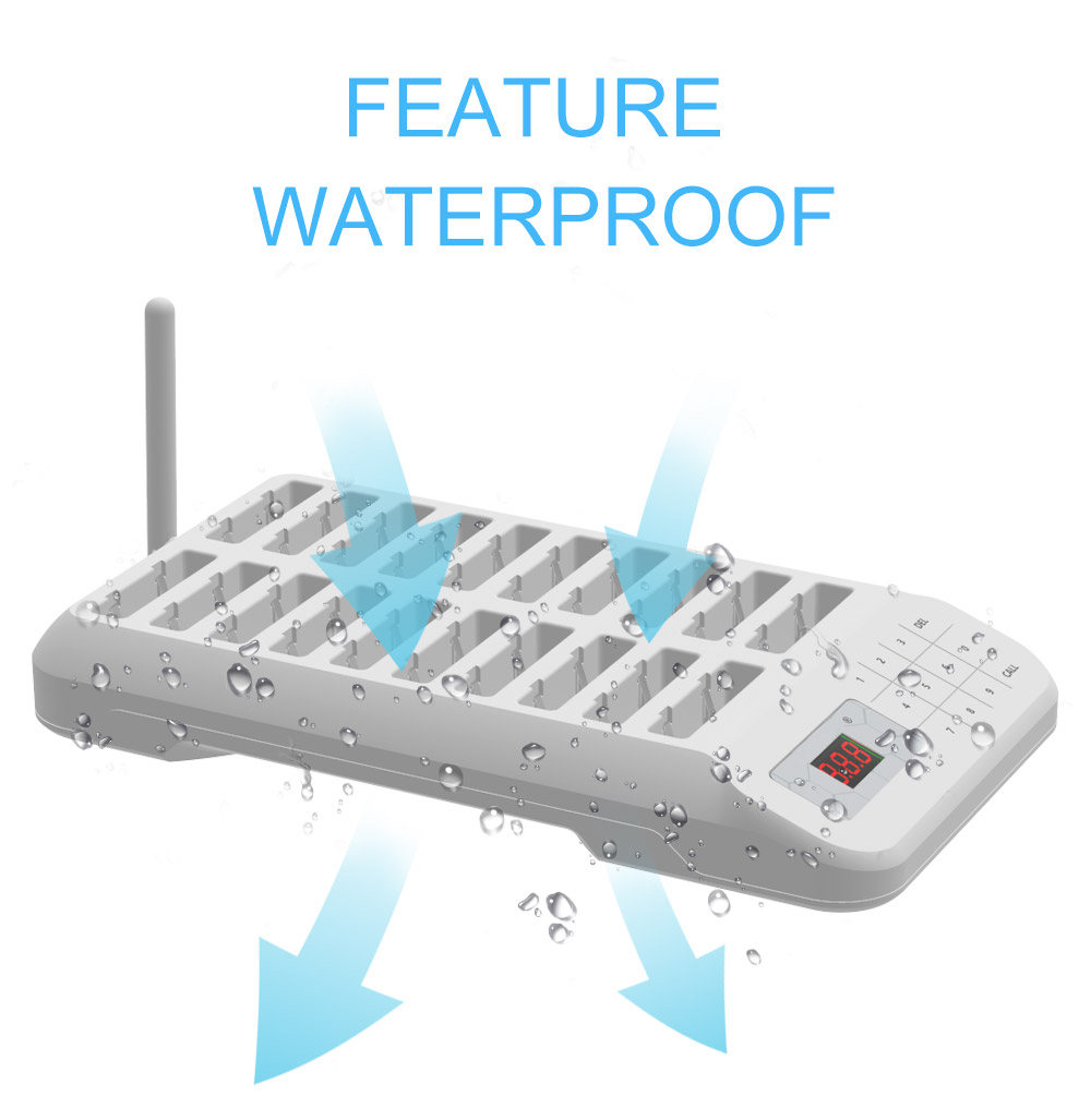 One set of 20 pcs Wireless Pager System Queue Buzzer Pocsag Must-Have for Dessert Bars
