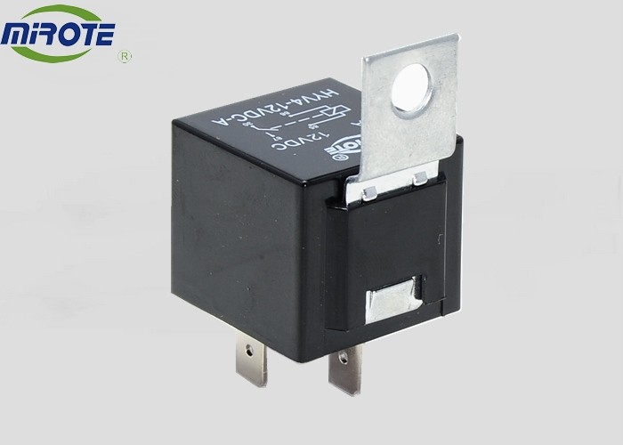 Sealed 4pins 12v 30a 40a 24 Volt Automotive Relay With Metal Sheet Black Cover