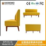 Foshan Furniture. Modern Restaurant Furniture. Piano Key Fabric Sofa. Simple and