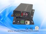 Mini aluminum 1CH uncompressed 1080P HDMI&1CH RS232&1CH bidi audio over SM fiber