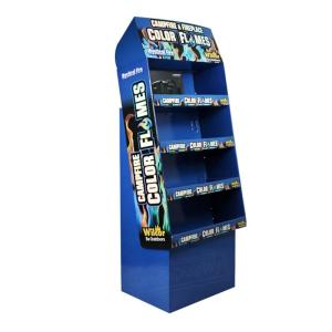 Quality 180g Spot UV Cardboard Floor Display For Grocery Store wholesale