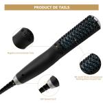 Premium Beard Electric Hair Brush OEM / ODM Portable Heated Straightener Brush