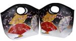 Fans & Flower PP Woven Shopping Bags Waterproof 140gsm for lady gift