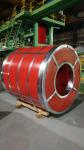 Red Colour Coated Steel Coils , Decoration Material Hot Dip Galvanized Coils