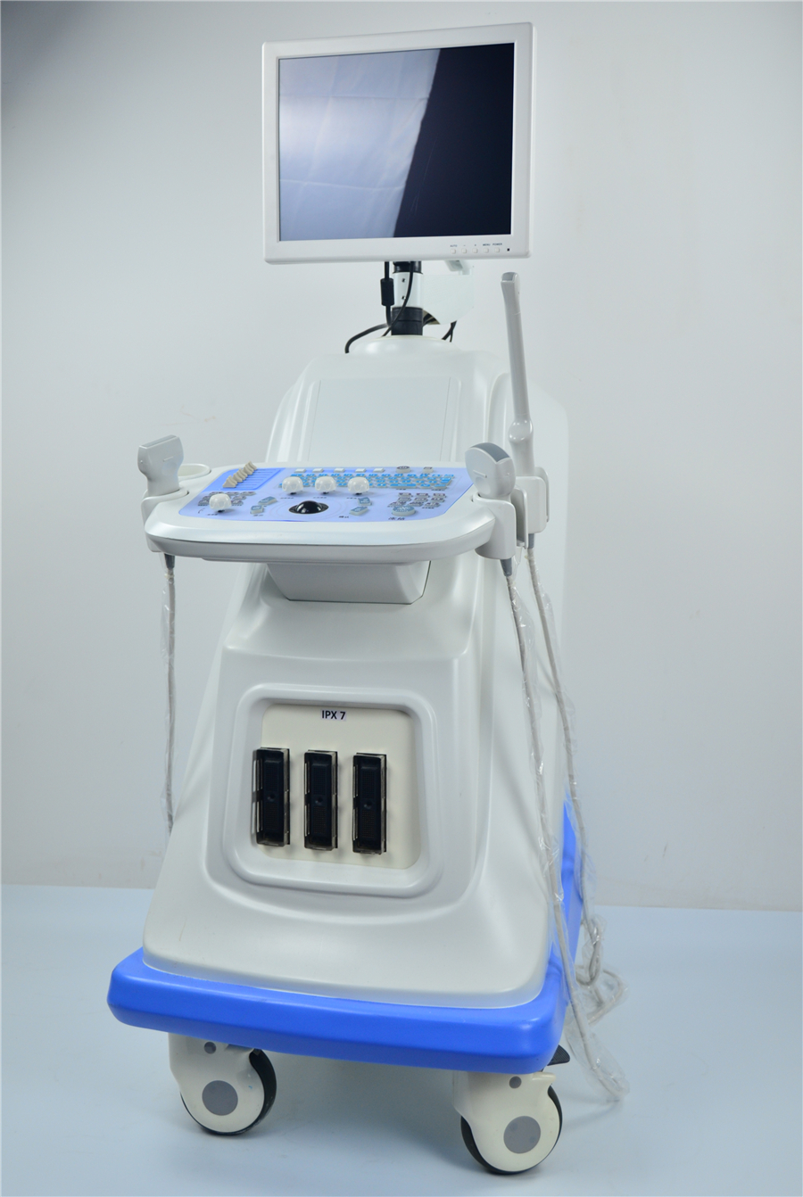 Windows Xp System Portable Doppler Ultrasound Machine Trolley Type 15 Inch Display