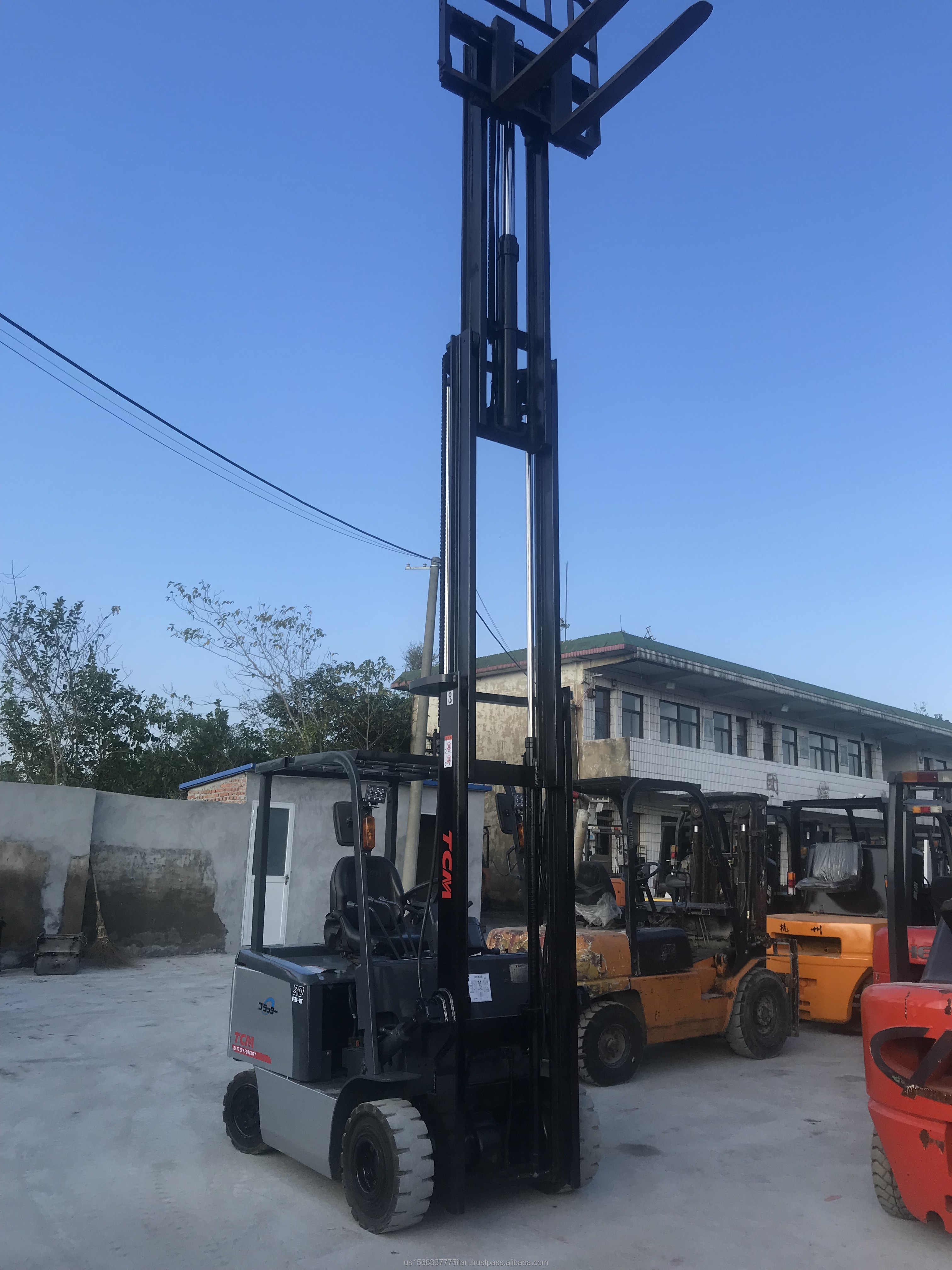 Great Performance Used TCM 20 Forklift Diesel Engine and 1000MM Fork Length