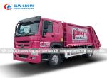 Sinotruk HOWO Sanitation14cbm Heavy Duty Domestic Garbage Truck Rear Loader