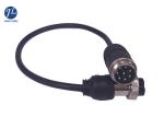 Car Rear View Camera Aviation Cable 8 Pin With Male To Female Gx16 Connector