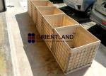Uv Resistant Military Barriers Olive Green Foldable Gabion Barriers