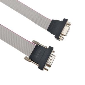 Quality Male VGA HDB15 To Female Ribbon Cable 15 Pin 100mm Length wholesale