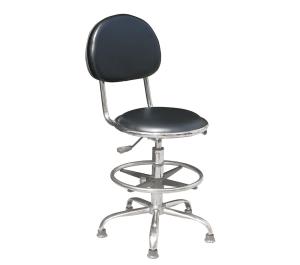 Quality Black Laboratory 430 X 400mm Chrome Plating Feet ESD Chairs wholesale