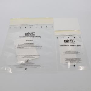 Quality LDPE Pathology Transport Biodegradable Biohazard Specimen Bag With Pouch wholesale
