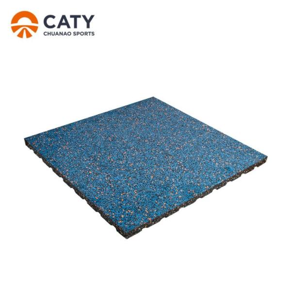 Durable Rubber Gym Flooring Tiles Nontoxic , Multifunctional Rubber Playground