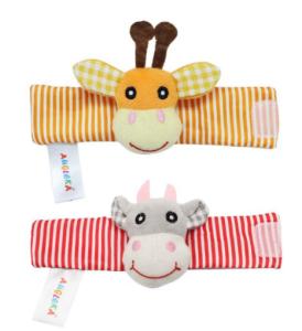 Quality Baby Watch With Wrist Ring Cartoon Kids Plush Toys 2220550 CE Certification wholesale