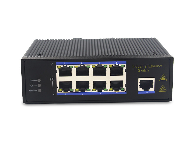 UT09FP unmanaged industrial 9port 10/100M UTP RJ45 POE ethernet switch DIN Rail