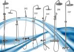 Wall Mounted SS304 Chroming Faucet Bath Shower Set