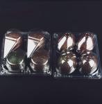 Customized disposable transparent 4 cells avocado vacuum formed clamshell