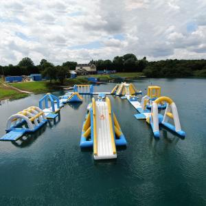 Quality Bouncia Free Inflatable Water Park Blow Up Customized Size TUV Approved wholesale