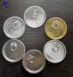 Quality 211 300 Aluminum Easy Open Lid For Tin Can Packaging Clear Smooth Surface wholesale